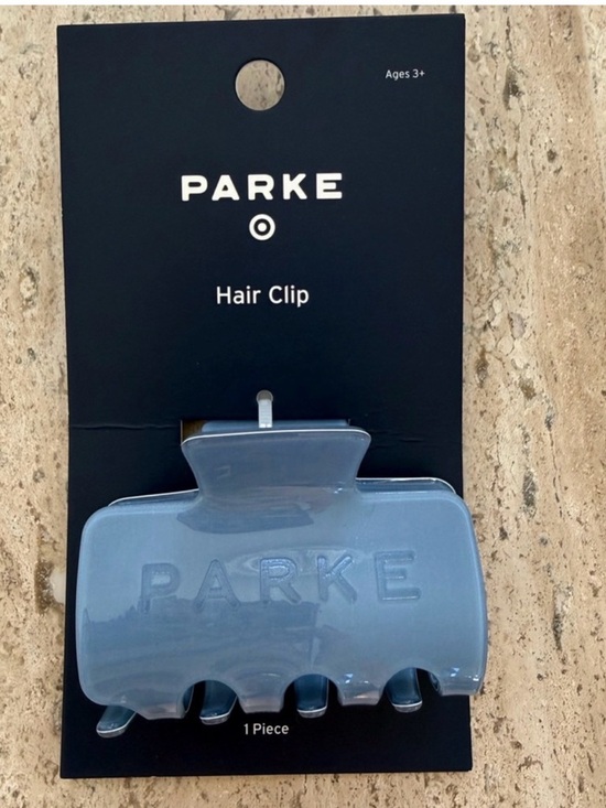Parke Accessories - PARKE Blue Hair Clip - Glossy Blue Claw Clip